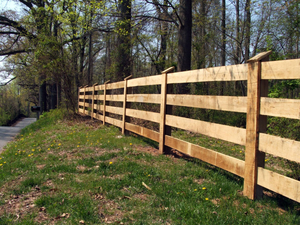 Well-maintained wood fence in a Wichita backyard