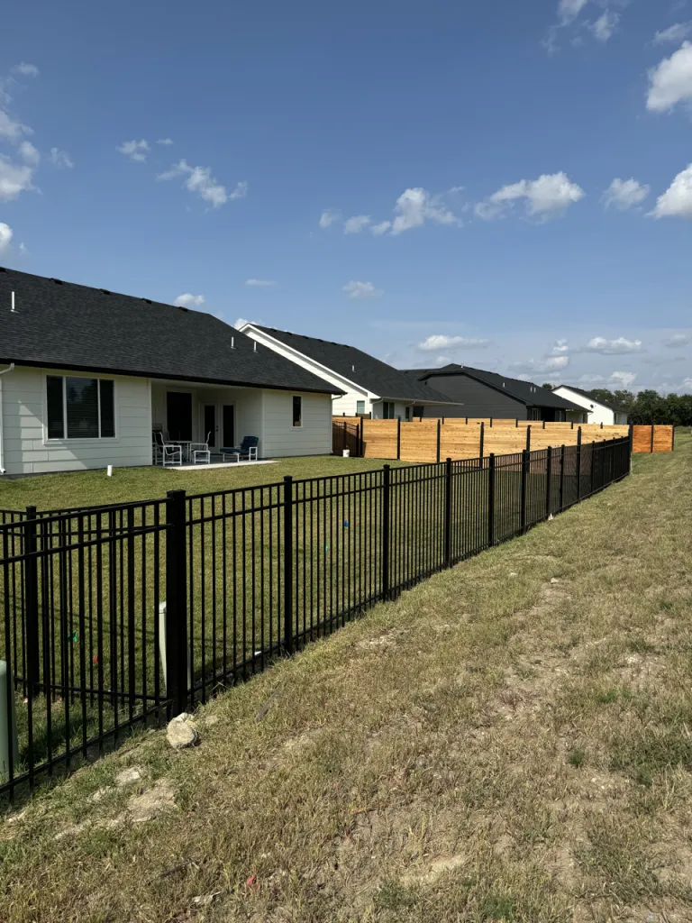 Wood privacy fence project